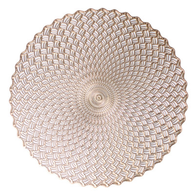 Podkładka NATTE,śr.38cm,kolor złoty
