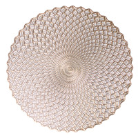Podkładka NATTE,śr.38cm,kolor złoty