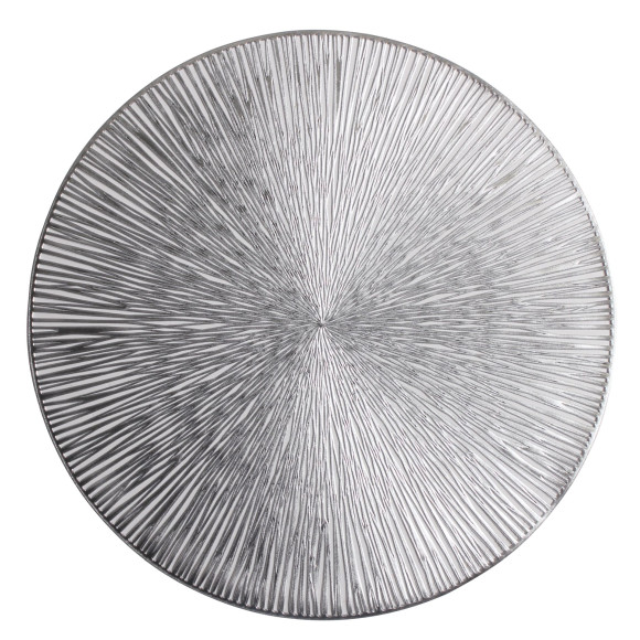 Podkładka SPIN,śr.38cm, kolor srebrny