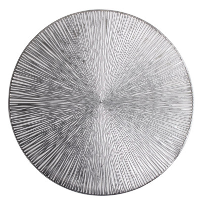 Podkładka SPIN,śr.38cm, kolor srebrny