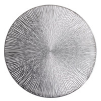 Podkładka SPIN,śr.38cm, kolor srebrny