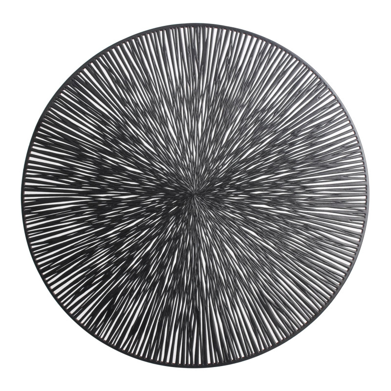 Podkładka SPIN,śr.38cm, kolor czarny