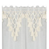 Firanka z tunelem BOHO 140/300 cm, kolor biały