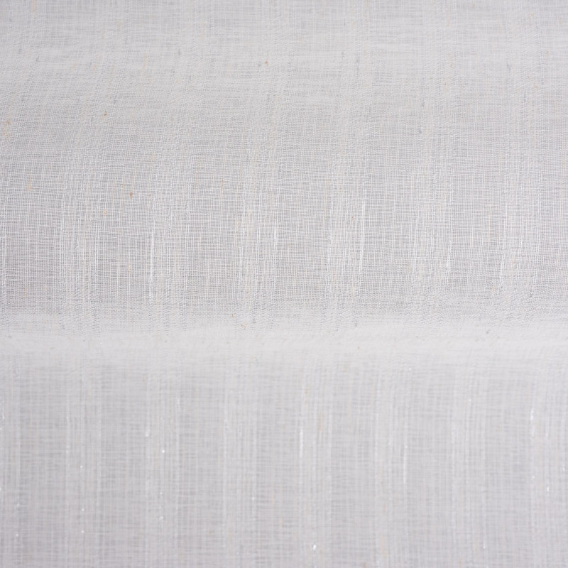 Firana z kółkami FIL 140x260 cm kolor ecru/srebro