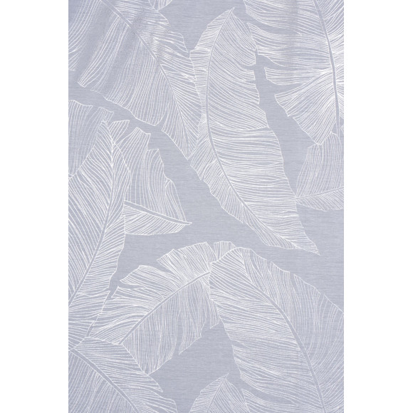 Firana z kółkami VANUA 140x260cm kol biały/srebrny