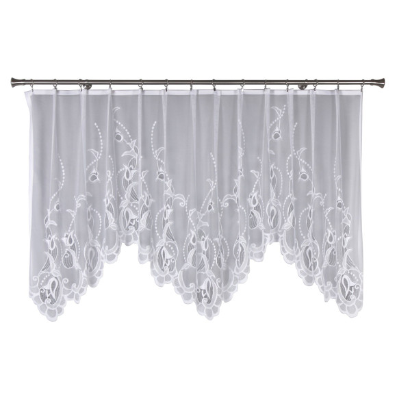 Firanka żakardowa NELA, 300/120 cm, kolor biały