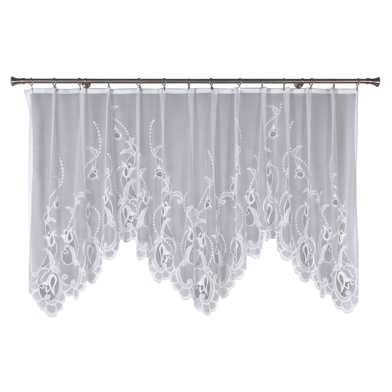 Firanka żakardowa NELA, 300/120 cm, kolor biały