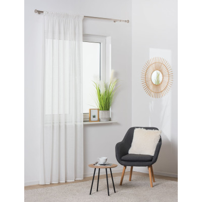 Firana z taśmą REMO 140x260cm, kolor off white