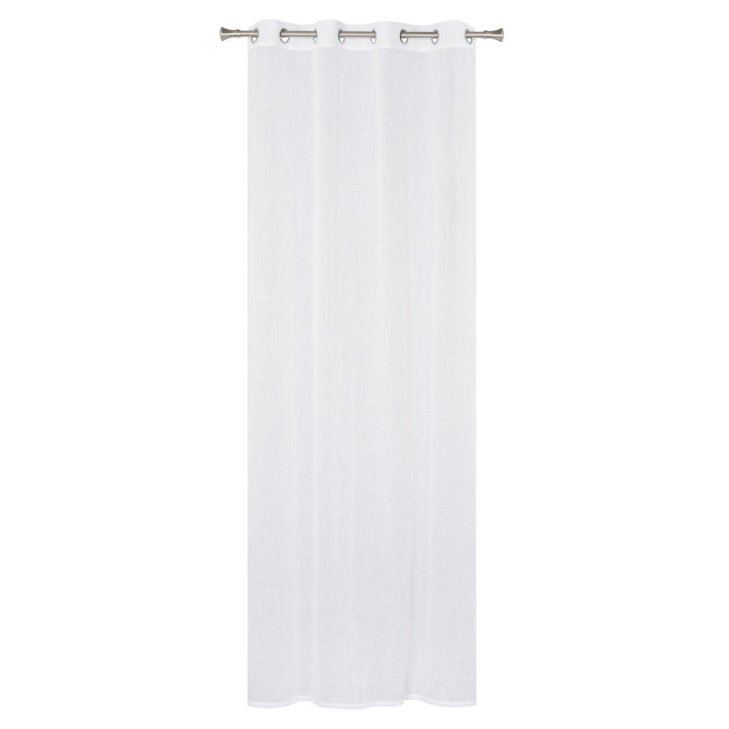 Firana z kółkami OLIVIA 140/260 cm kol biały