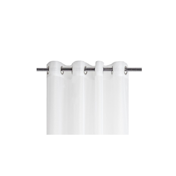 Firana z kółkami pasek SIMPLE CHIC 280x160 biały