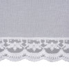 firanka zazdrostka z ZOLA, 55x150, biała z koronką