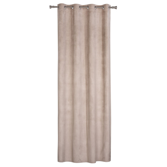 Zasłona z kółkami GRATER 140x260 cm taupe