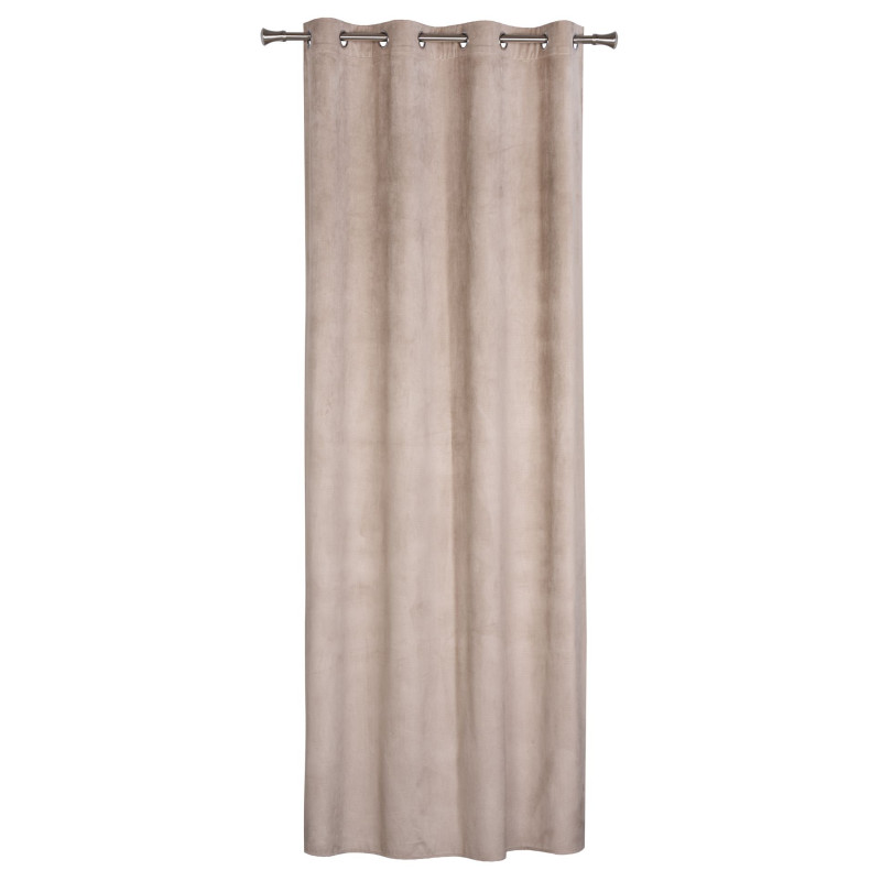 Zasłona z kółkami GRATER 140x260 cm taupe