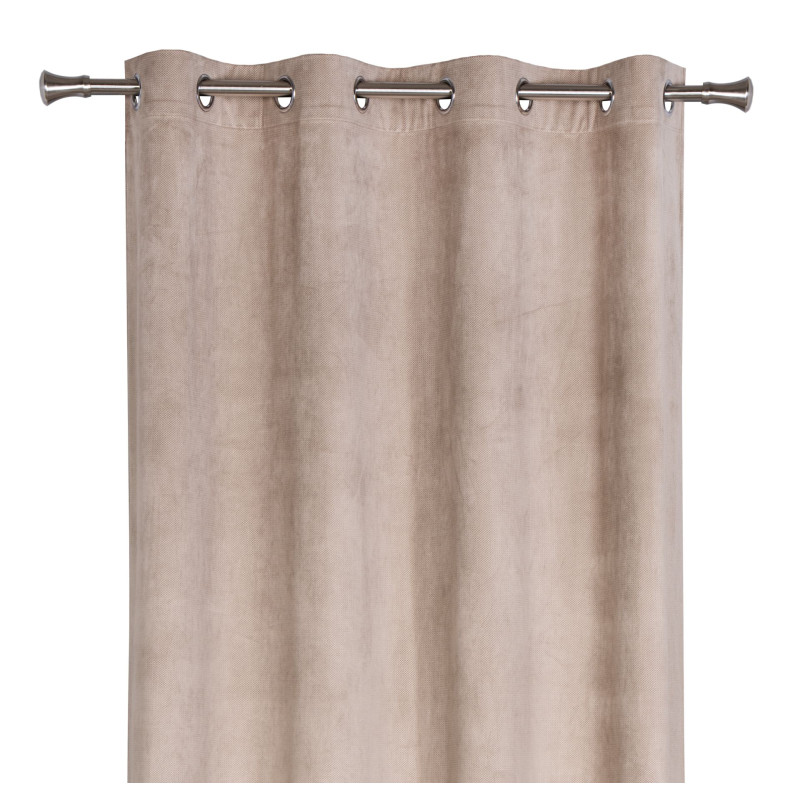 Zasłona z kółkami GRATER 140x260 cm taupe