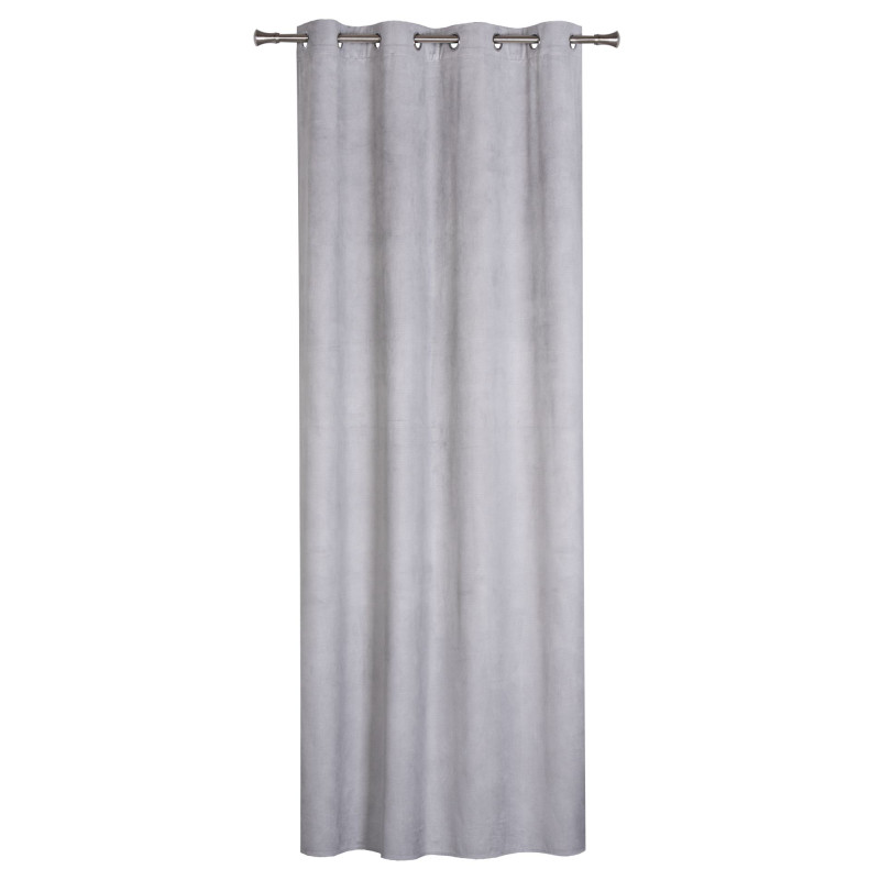 Zasłona z kółkami GRATER 140x260 cm jasnoszary
