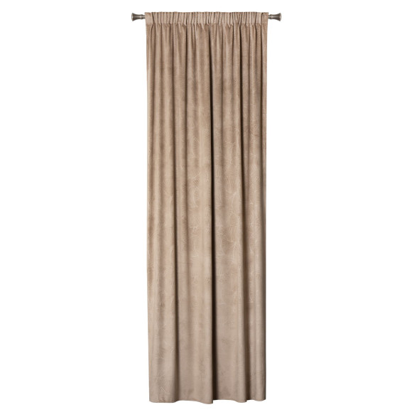 Zasłona z taśmą BILO 140x260 cm taupe
