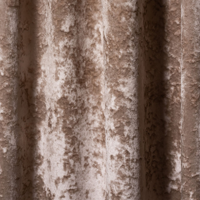 Zasłona na taśmie FROSTY 140x260cm, cappuccino