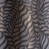 Zasł z kółkami ALLORO 140x260cm,taupe/złoty nadruk