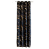 Zasłona welwetowa  ENDLESS CHIC  140x270 Czarno-złoty