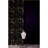 Zasłona welwetowa  ENDLESS CHIC  140x270 Czarno-złoty