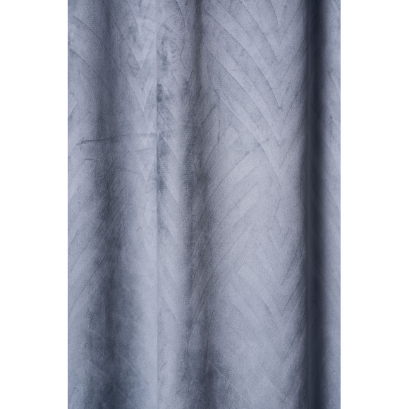Zasłona z taśmą ERTE 135x245cm, kolor szary