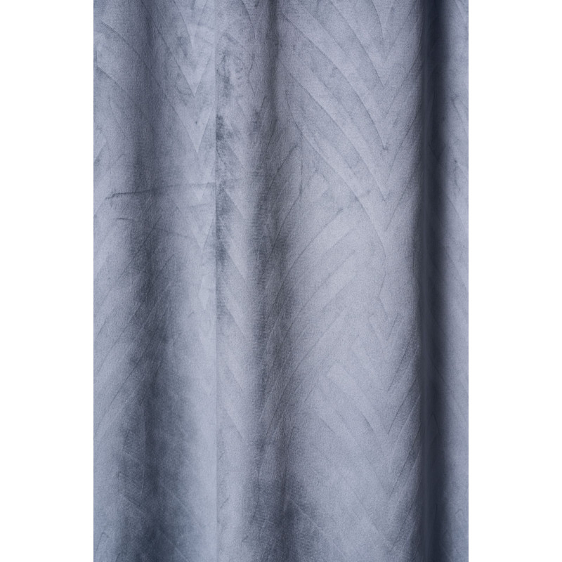 Zasłona z taśmą ERTE 135x245cm, kolor szary