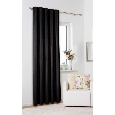 Zasłona z taśmą FAMOUS CHIC 135x270 czarny