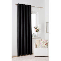 Zasłona z taśmą FAMOUS CHIC 135x270 czarny