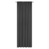 Zasłona z taśmą FAMOUS CHIC 135x270 czarny