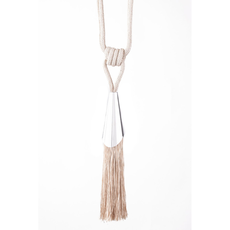 Chwost do upinania z osłonką KARL CHIC 60cm platyn