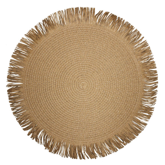 Podkładka HAVANA, śr. 38 cm, kolor naturalny brąz