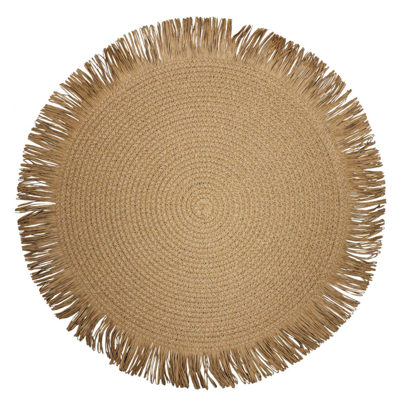 Podkładka HAVANA, śr. 38 cm, kolor naturalny brąz
