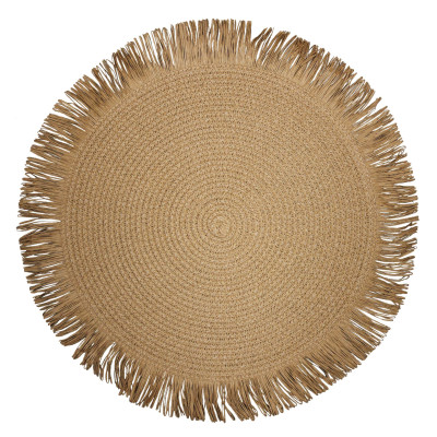 Podkładka HAVANA, śr. 38 cm, kolor naturalny brąz