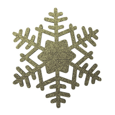 Podkł. filc na sztućce SNOWFLAKE,21cm,ant-zł