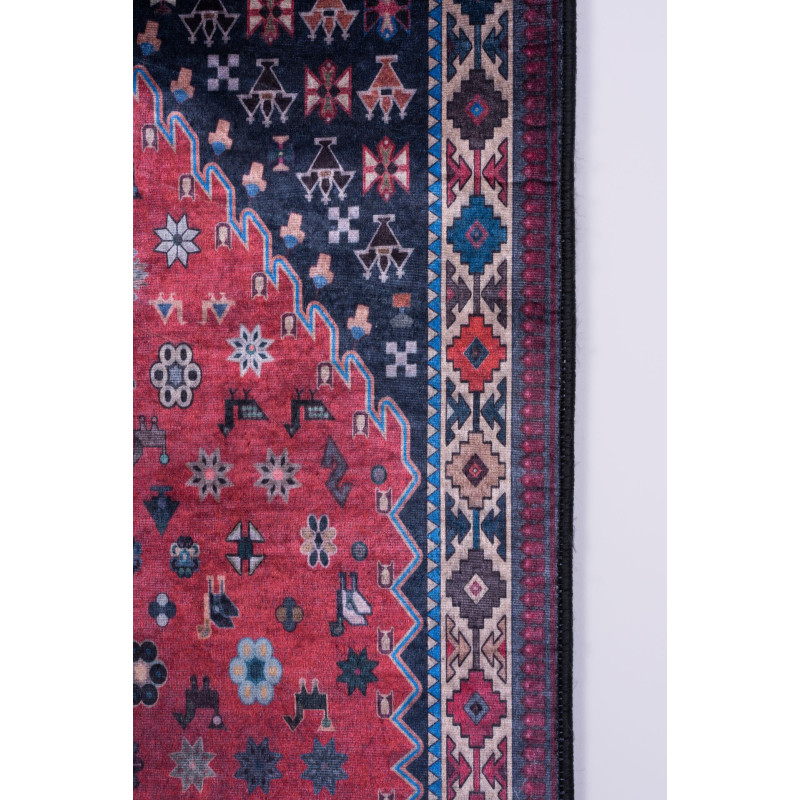 Dywan drukowany CORU, petra 60x120cm, kolor bordowy