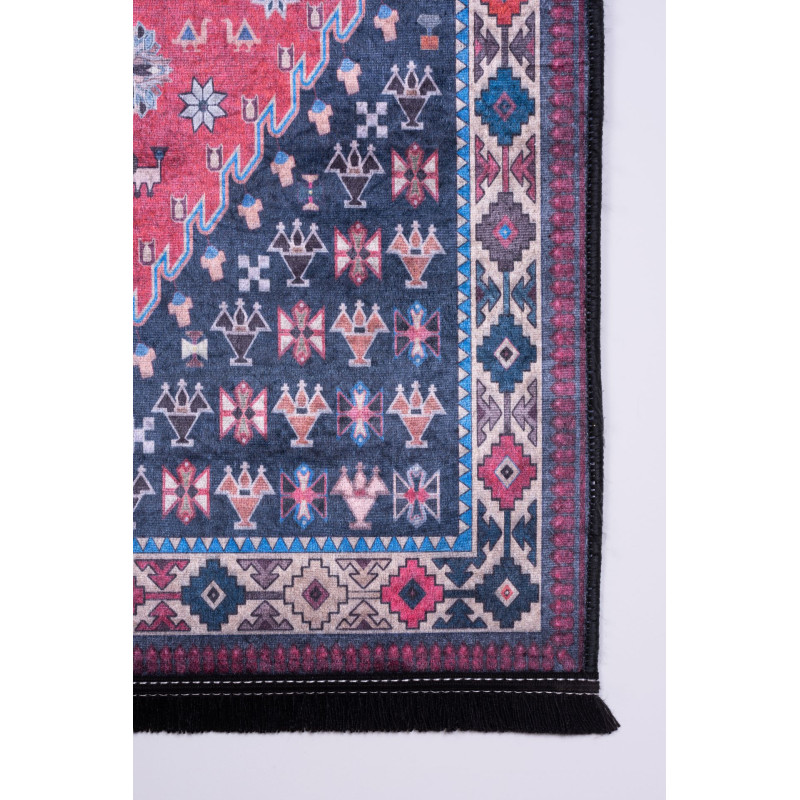 Dywan drukowany CORU, petra 60x120cm, kolor bordowy