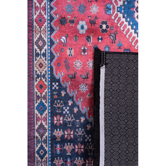 Dywan drukowany CORU, petra 60x120cm, kolor bordowy