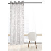 Firana z kółkami CHIC CHAIN 140x270 bia/sre