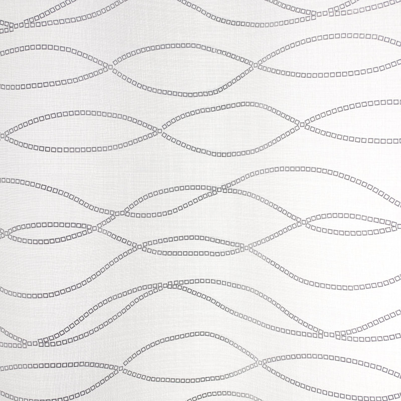 Firana z kółkami CHIC CHAIN 140x270 bia/sre