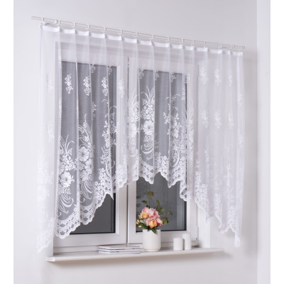 Firana żakardowa LAURA, 300/150 cm, kolor biały