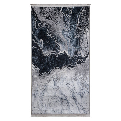 Dywan drukowany IBAR, petra 80x140cm, kolor srebrny