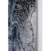 Dywan drukowany IBAR, petra 80x140cm, kolor srebrny