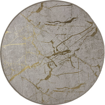 Dywan drukowany NEVA,petra folia, śr.100cm, beżowy