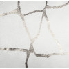 Obrus WUSTE 85x85cm, ecru/srebrny