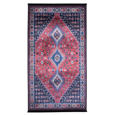 Dywan drukowany CORU, petra 80x140cm, kolor bordowy