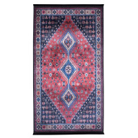 Dywan drukowany CORU, petra 80x140cm, kolor bordowy