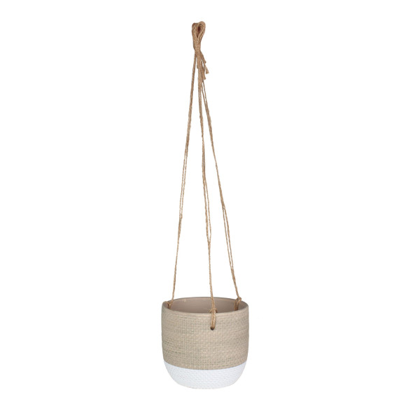 Osł.wisząca LINAS ter 14X14X12,5cm beżowo-biała