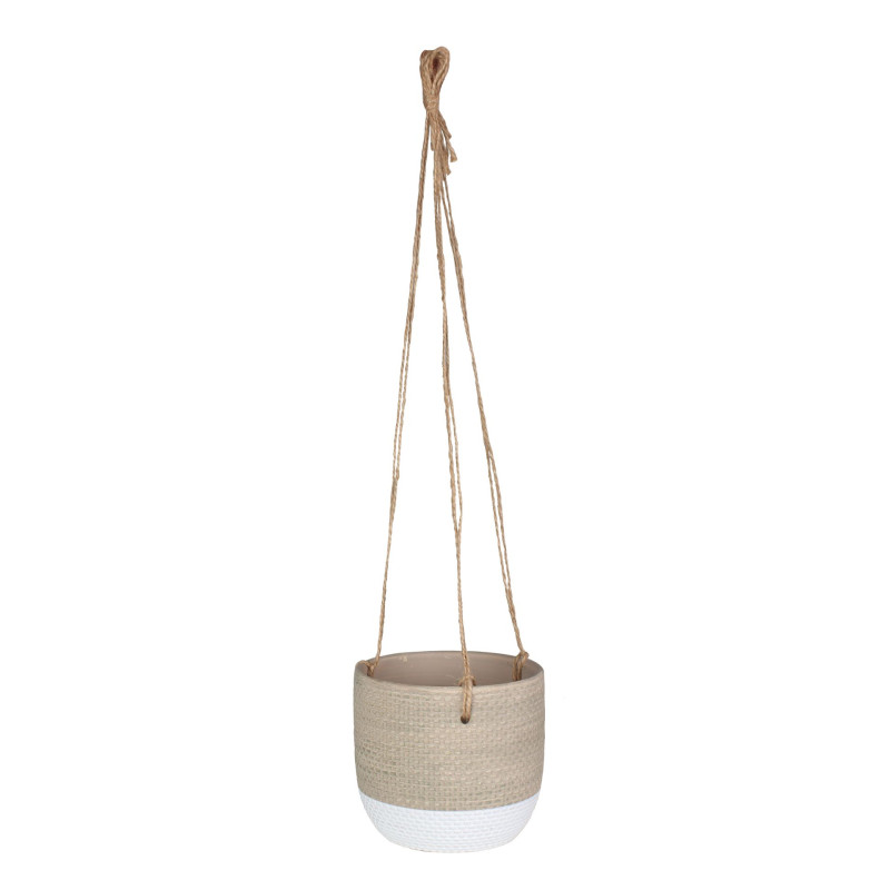 Osł.wisząca LINAS ter 14X14X12,5cm beżowo-biała