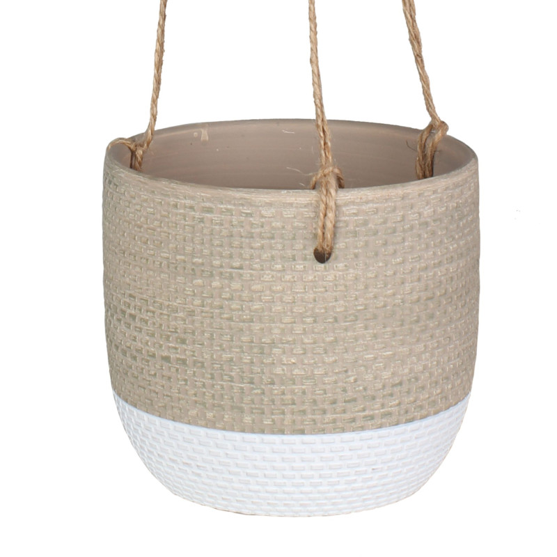 Osł.wisząca LINAS ter 14X14X12,5cm beżowo-biała