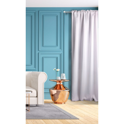 Zasłona z taśmą PURE CHIC 140x270 bia/zł